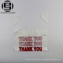 Impresso obrigado t-shirt saco de plástico para venda